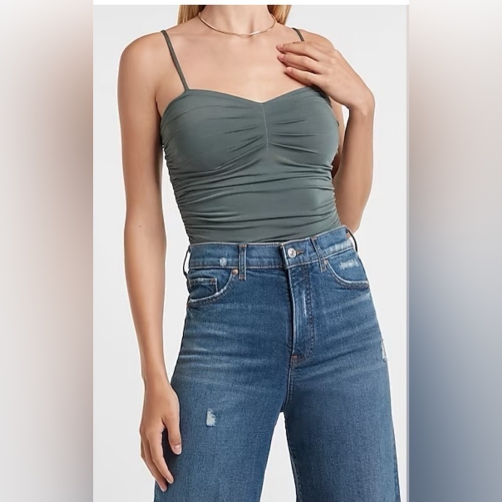 Express Body Contour Ruched Bodysuit XS
